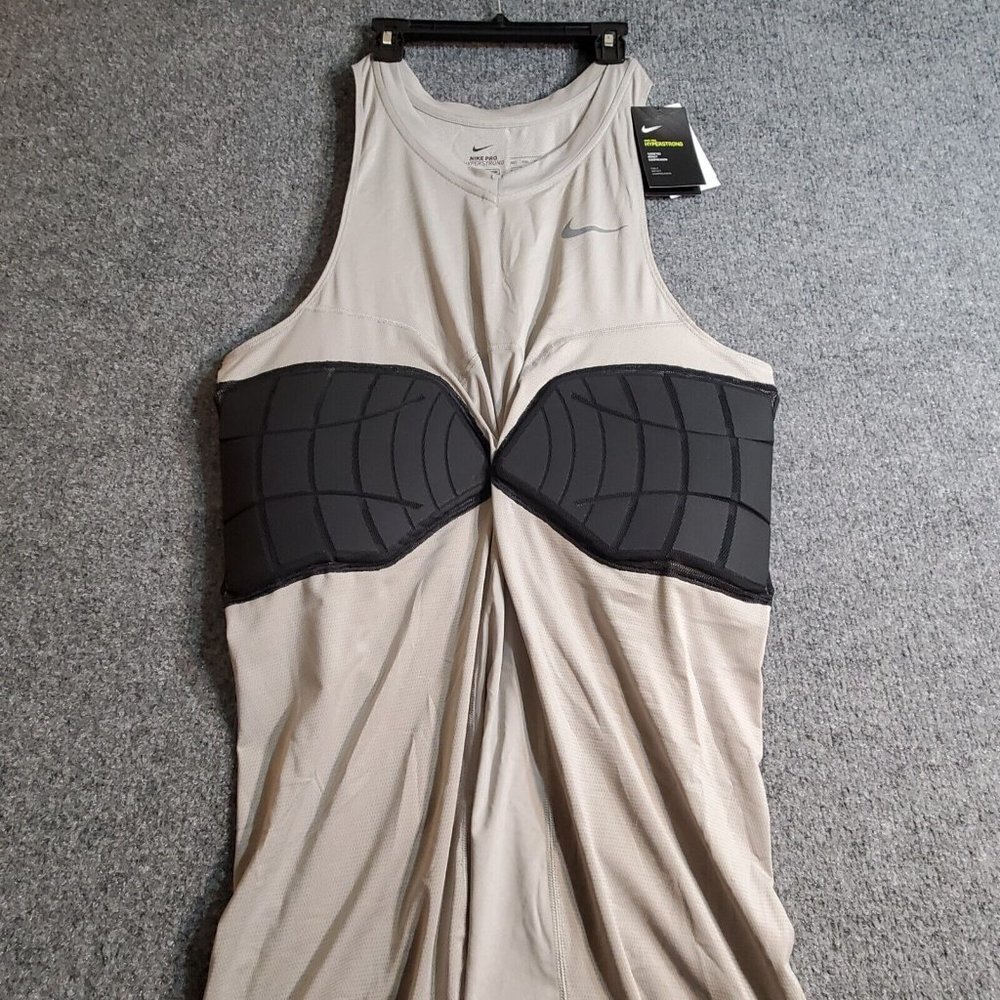 Nike Dri Fit Pro Hyperstrong Gray Padded Compression Basketball Men's 3XLT NWT